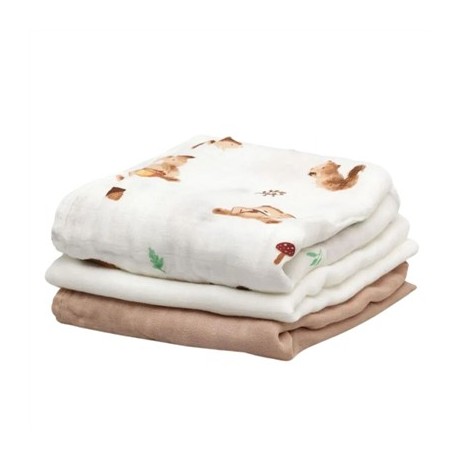 Muselinas Pack 3 Bosque Animal