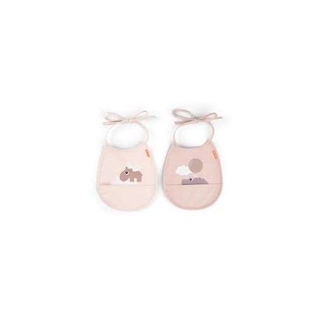Tiny PocketBib 2Pack CloudsPow