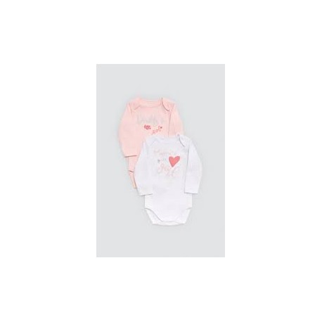 Body BebePack de 2 M/L Niña 1M