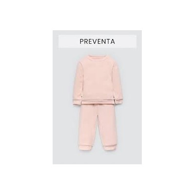 Conjunto Bebe M/L 6M Rosa