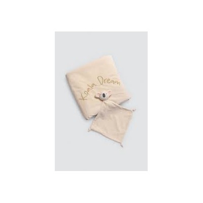 Conjunto Manta y Doudou Beige