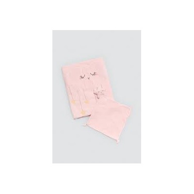 Conjunto Manta y Doudou Rosa