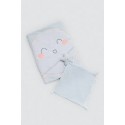 Conjunto Manta y Doudou Azul