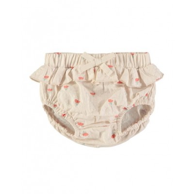 Culotte 6M Poppies Ecru